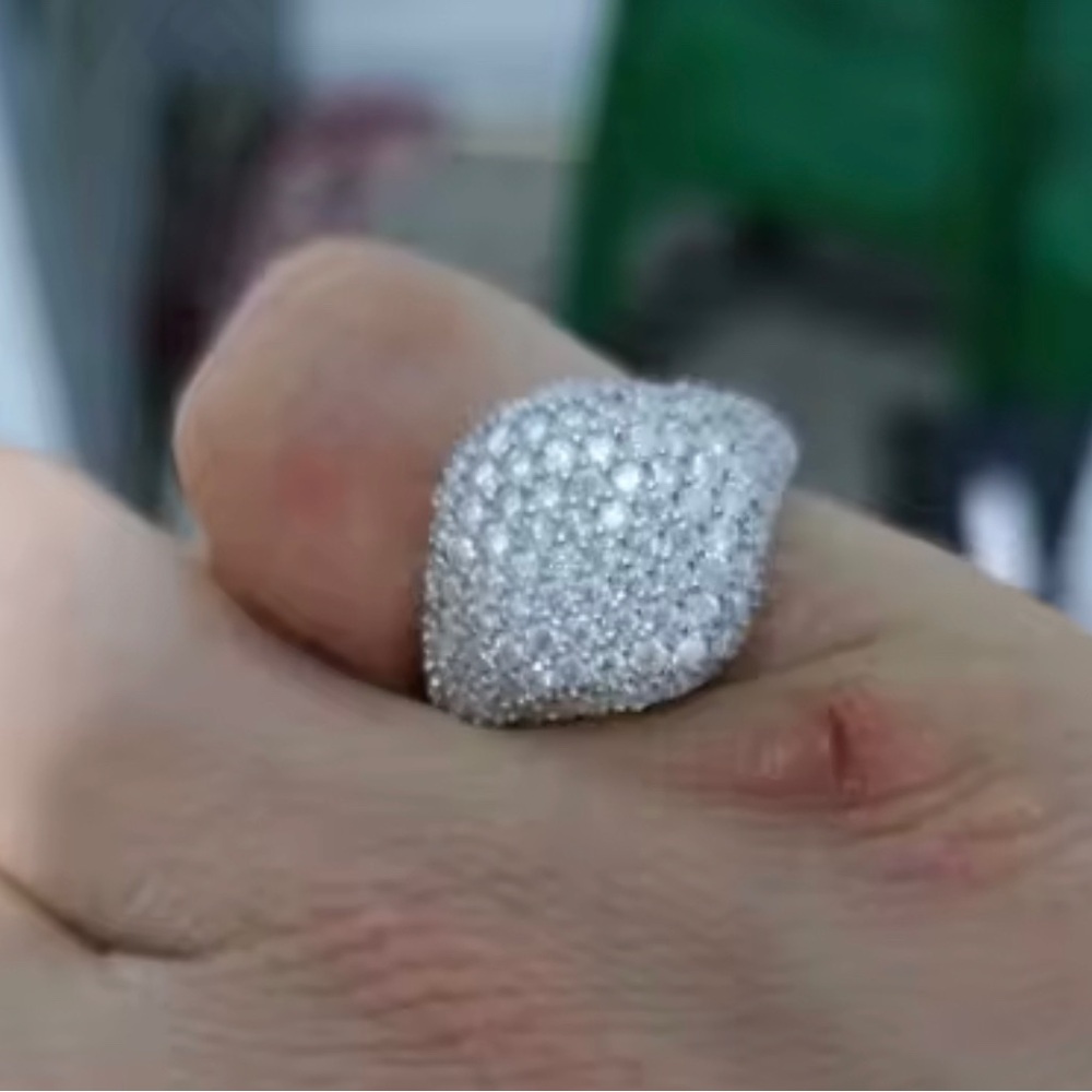 Elegant Pave Ring multi stone